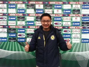 Jack Xu, representing Beijing Baxy in Milan 