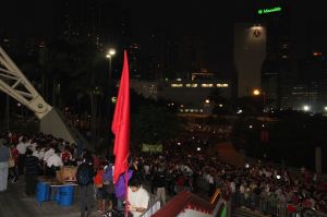 Crowds outside Hong Kong stadium before the AFC Cup semi against Kuwait SC