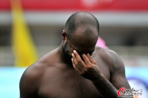 Better Times Ahead: Brice Jovial was very upset on the day Chengdu Tiancheng were relegated