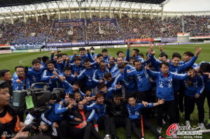 Sticking Together: Many of the squad the got Shijiazhuang promoted remain in place