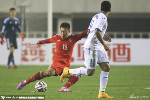 Leave it all on the Field: Suspension this Saturday meant Wu Xi could play all 90 minutes