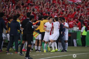 Minute Men: China celebrate Sun Ke's early goal