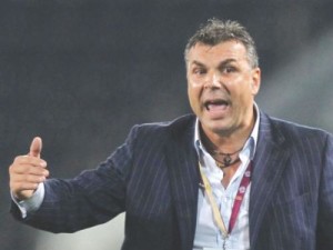 Feeling The Pressure: Cosmin Olaroiu has overseen two defeats as manager of Saudi Arabia