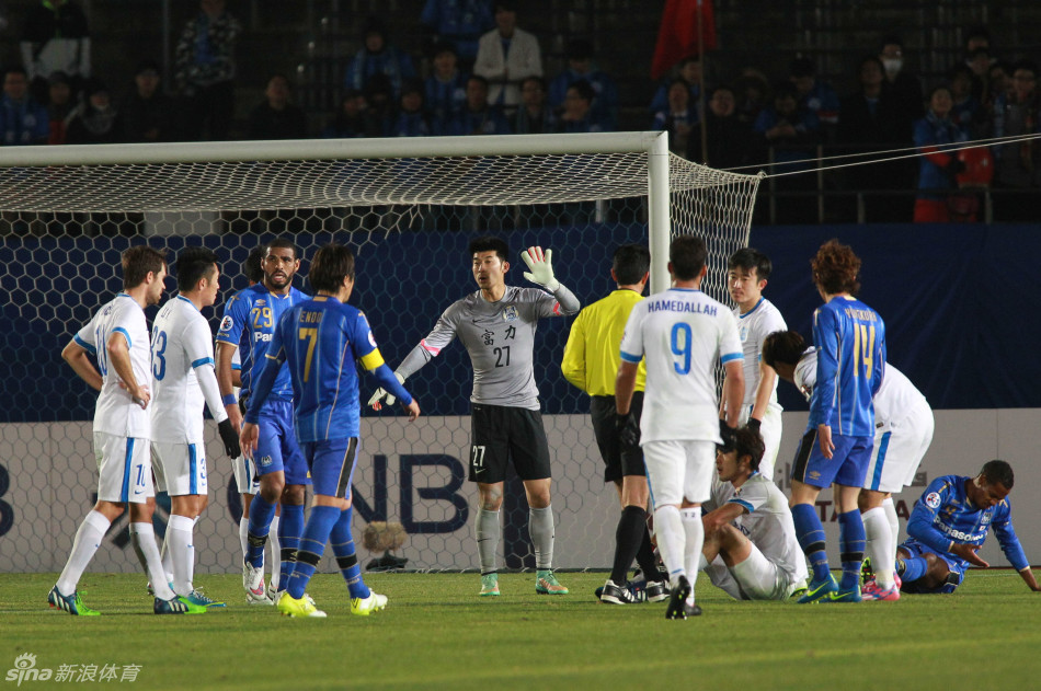 Goalkeeper Liu Dianzuo was in inspired form against Gamba