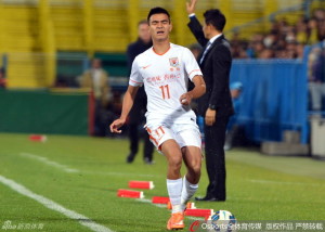 Look Of Frustration: Liu Binbin wasn't rewarded for a good display down the left wing