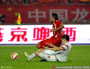 Hometown Hero: Ren Hang makes a last ditch tackle to save a certain goal