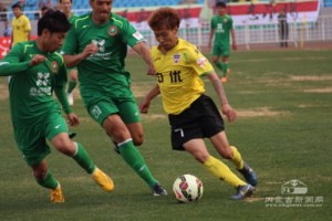 Wang Yunlong (7) in action for Hohhot against BIT