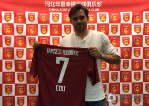 Edu will be hoping to make more of an impact in his second appearance for Hebei