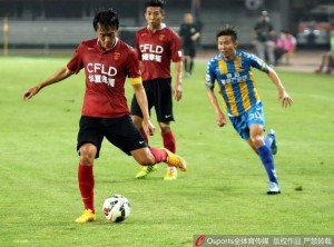 Hebei captain Du Wei opened the scoring for his team