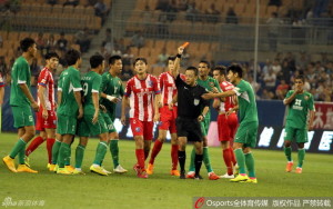 Seeing Red: BIT were unhappy about Jin Xuan's red card but still went on to win the game