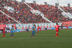 Another huge crowd turned out in Yanbian to watch their side take on Songjiang