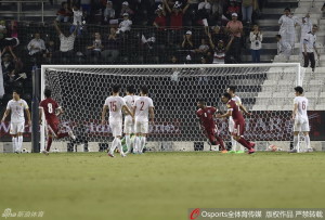 Karim Boudiaf's goal for Qatar has put a serious dent in China's qualifying campaign