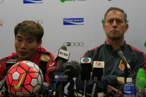 Alain Perrin and Zheng Zhi in Hong Kong 