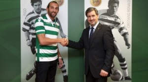 Hernan Barcos is welcomed to new club Sporting