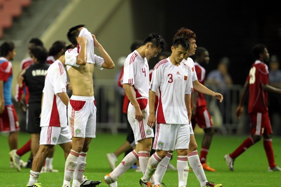 the national team leaves the field dejected after a home loss